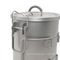900ml Titanium Cooking Pot For camping Outdoor Cookware